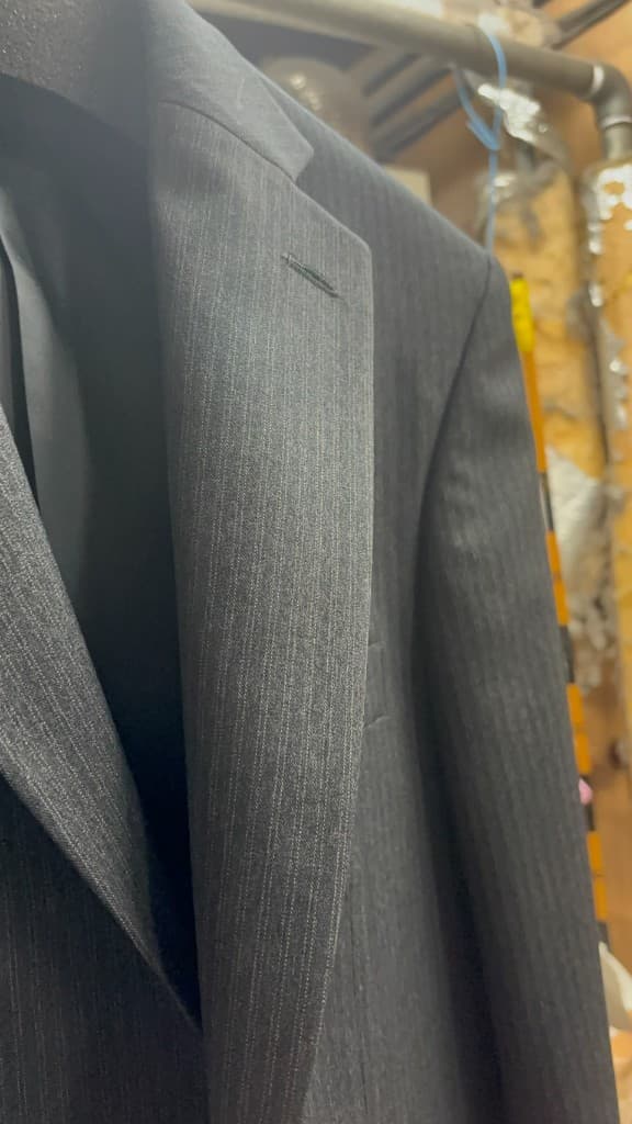 ジャケットの染み抜き（洗浄後）